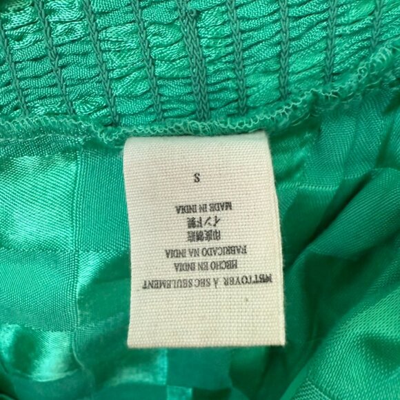 Jen's Pirate Booty Toy Machine Top in Kelly Green Jacquard - Picture 6 of 6